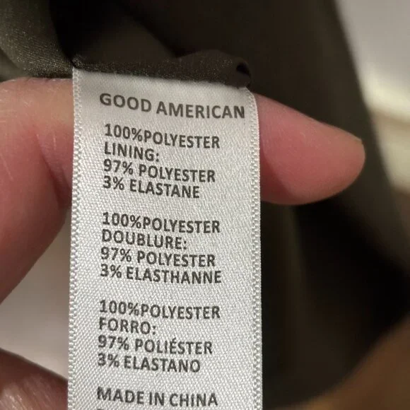 Good American Women Belted Structured Blazer SZ 3/4 L/XL - Picture 16 of 16